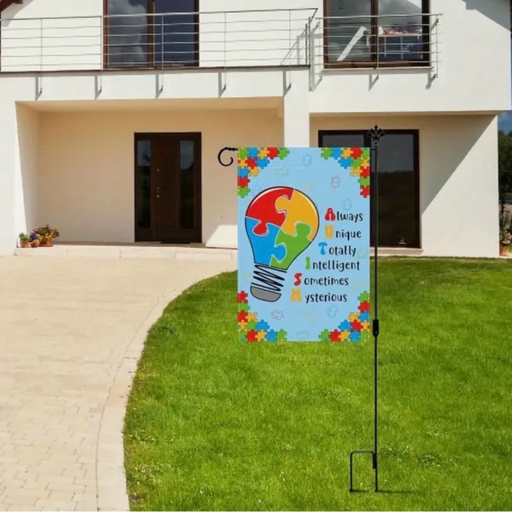 New Colorful Autism Awareness Flag 🧡 - Picture 2 of 3